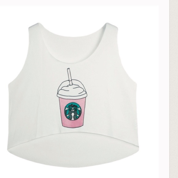 Tops - LAST ONE!! Starbucks Crop Top