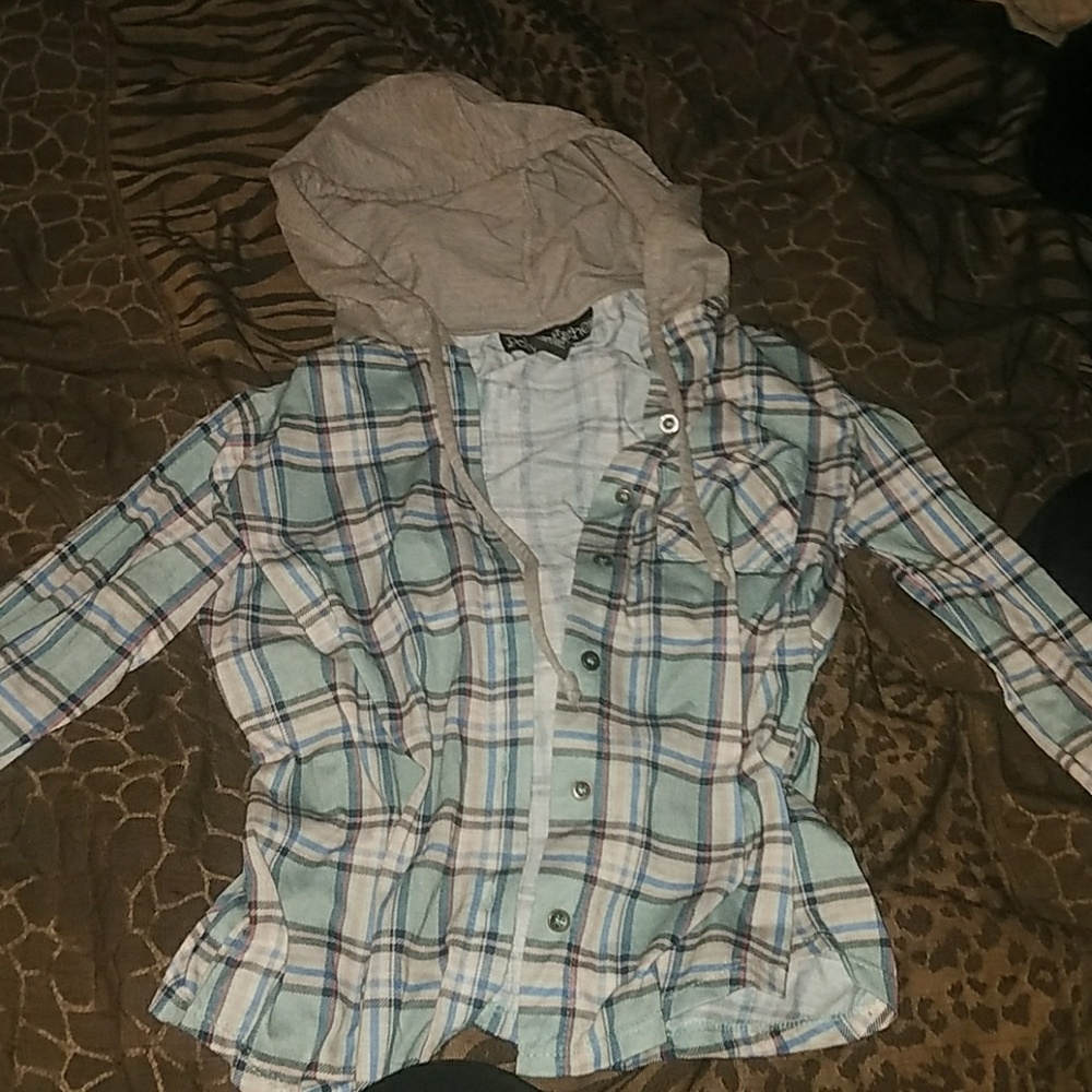 Polly and esther (flannel hoodie)