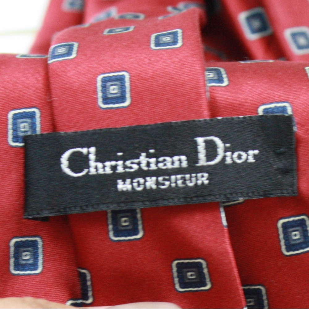 Christian Dior Monsieur Silk Geometric Tie