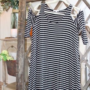 Striped shift dress
