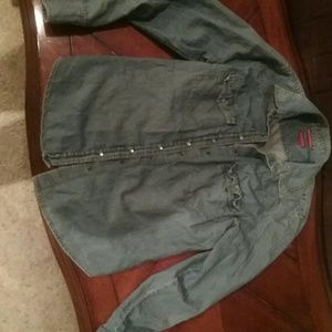 Denim button up