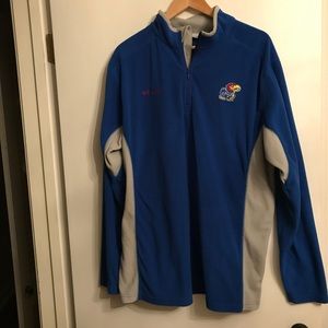 MARCH MADNESS ❤️Jayhawks Columbia fleece Pullover