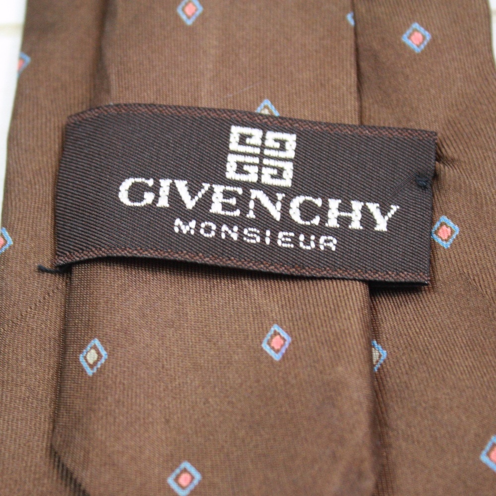 Givenchy Monsieur Geometric Print Silk Tie