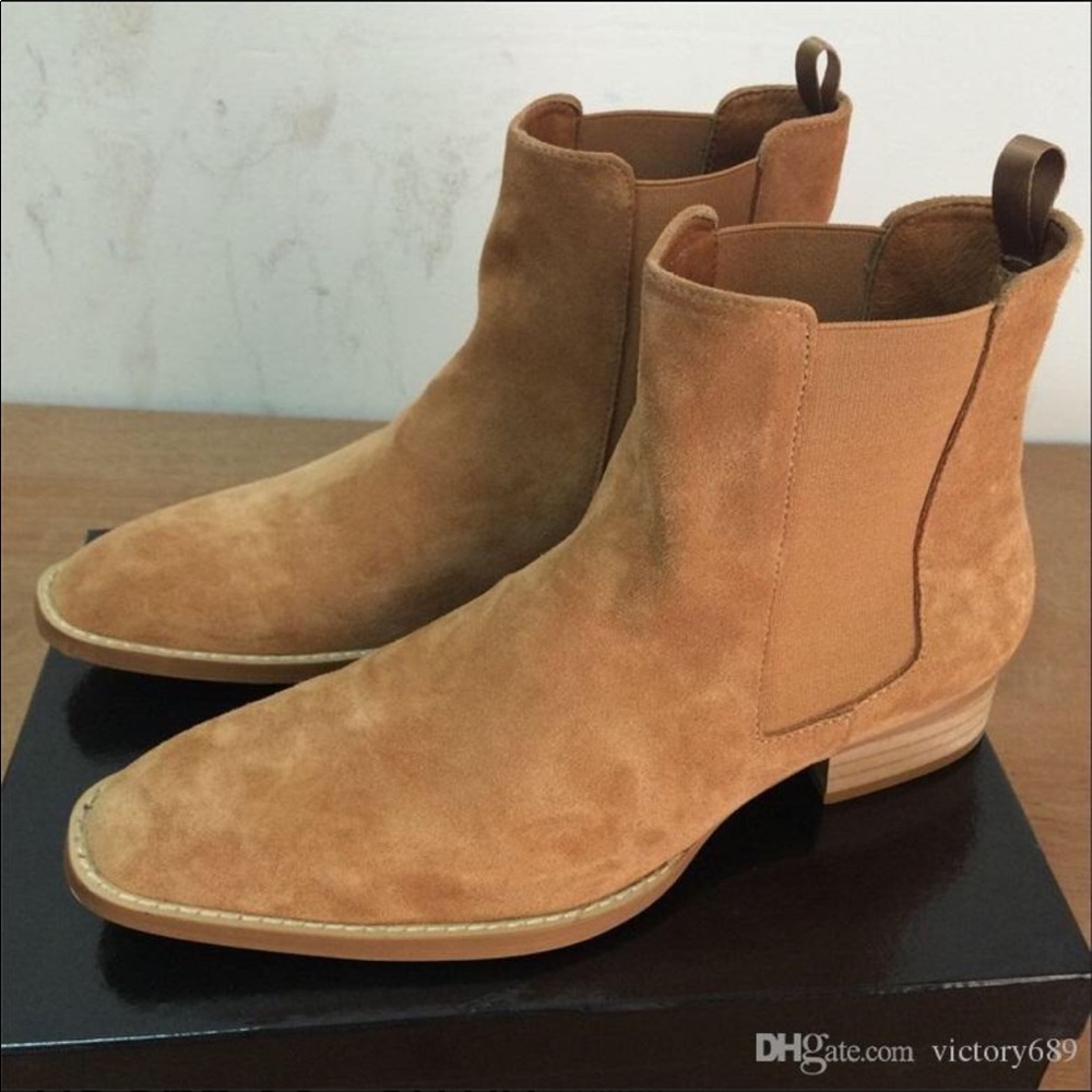 Tan Chelsea boots