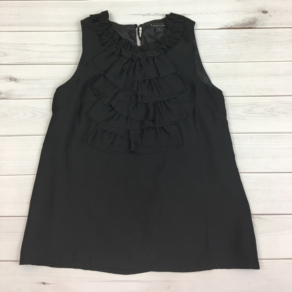 Ruffle Black top