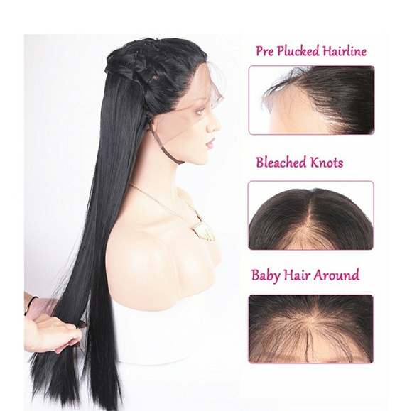 24 HOUR-SALE Straight Lacefront Wig 22-26 inches main image 5