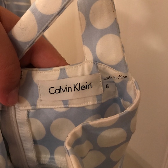 Optical Illustion Dot Dress Sz 6 NWT Calvin Klein - Picture 5 of 7
