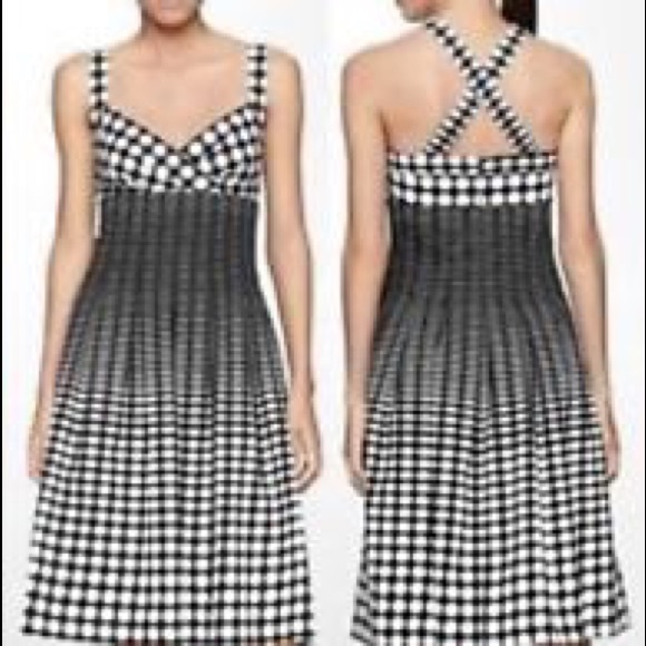 Optical Illustion Dot Dress Sz 6 NWT Calvin Klein - Picture 6 of 7