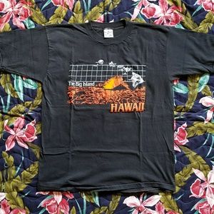 Vintage Hawaii The Big Island Textured Tee Shirt Vintage Hawaii The Big Island Textured Tee Shirt