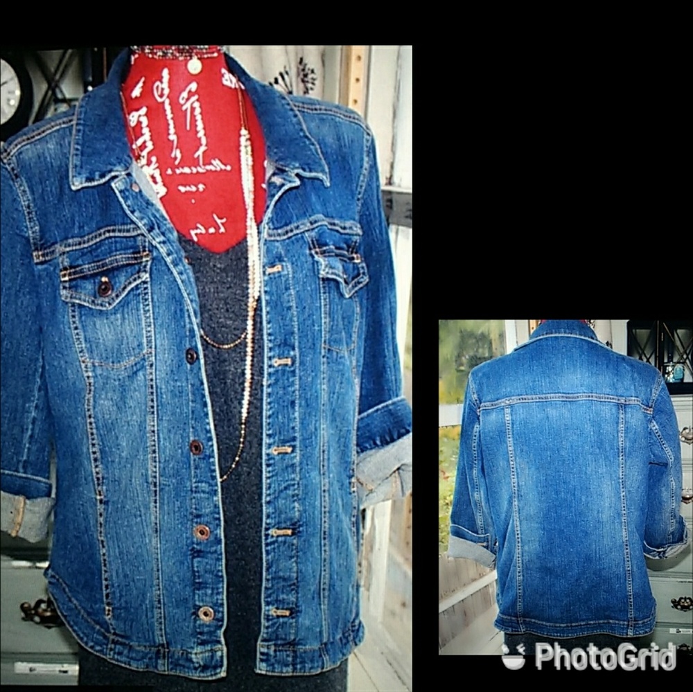 Denim jacket, J.Jill classic wardrobe staple