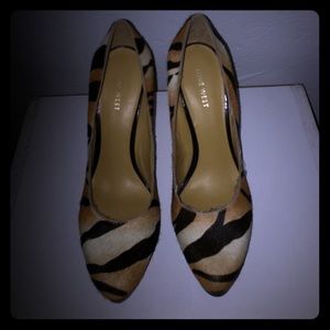 Nine West Tiger heels/cow leather