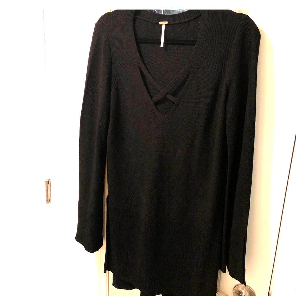 Free People Cross Cross sweater