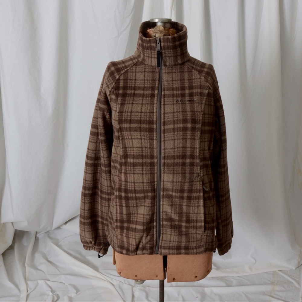 Brown plaid Columbia jacket