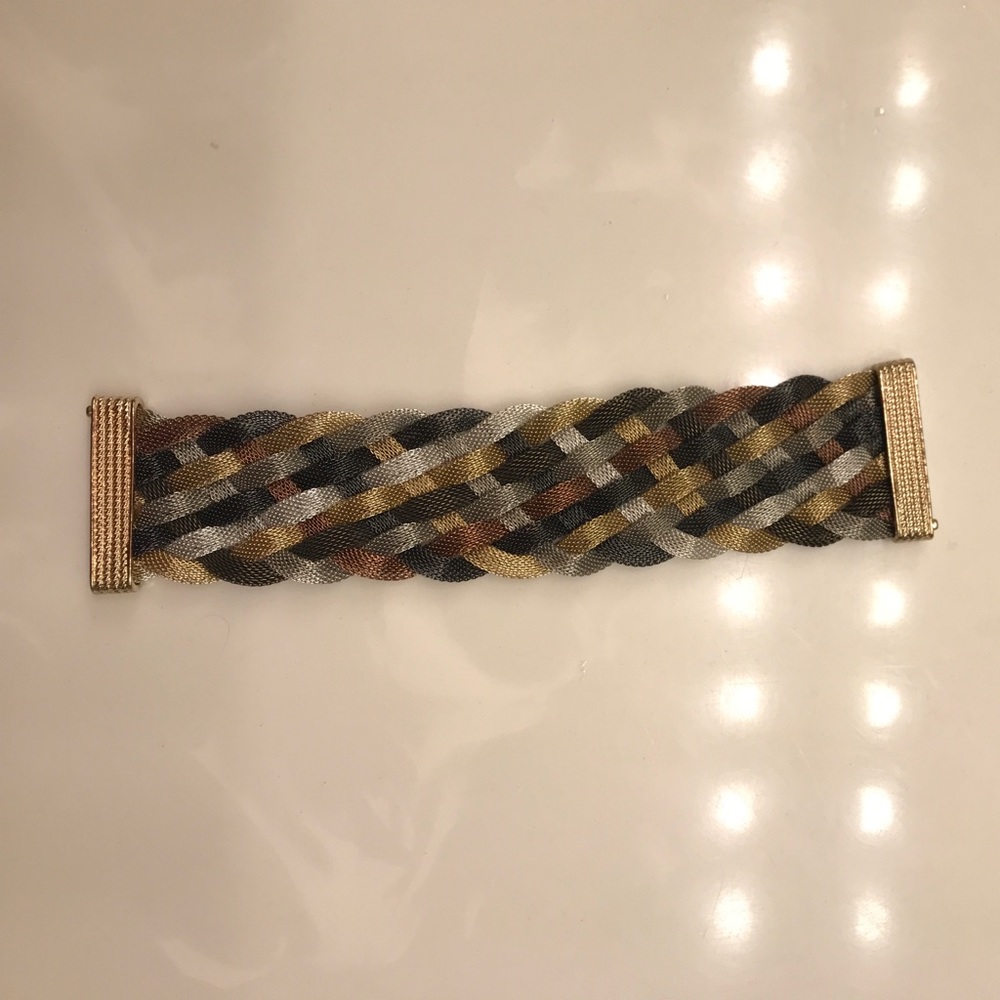 Three tones metal bracelet