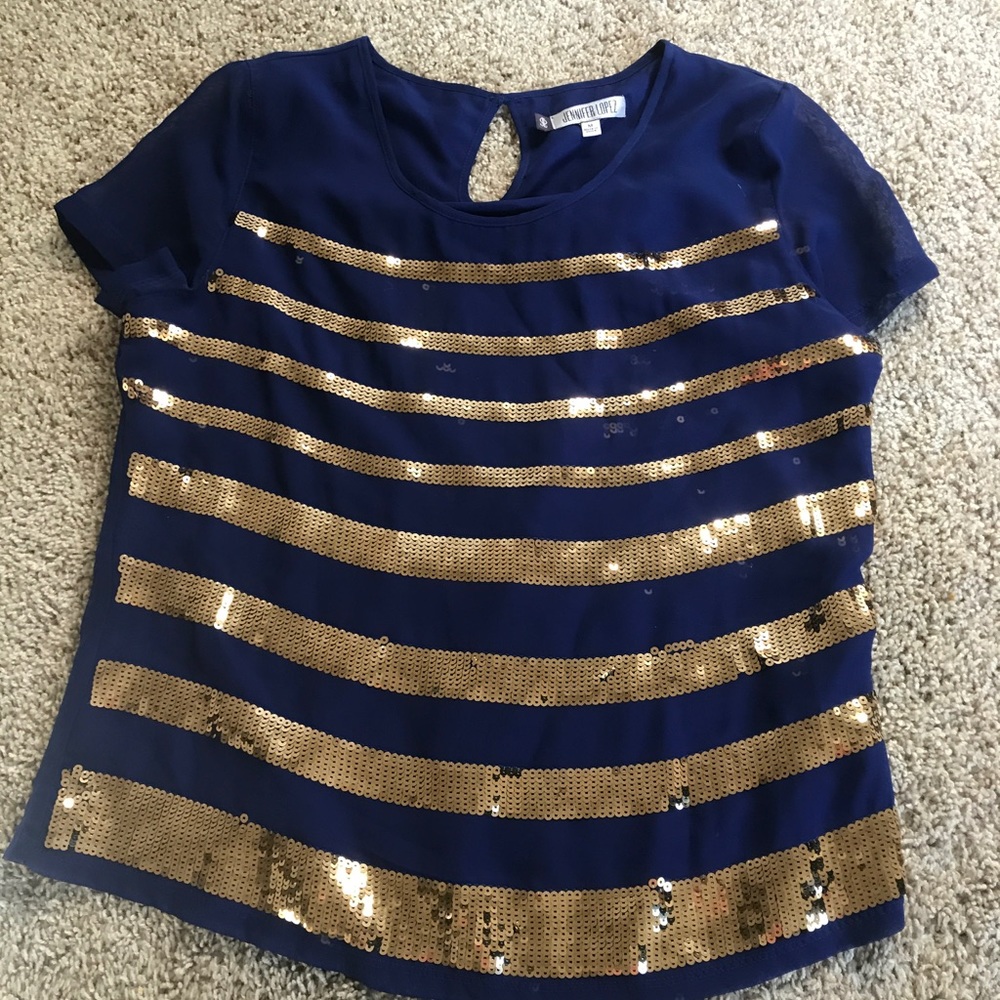 Blue & Gold Top
