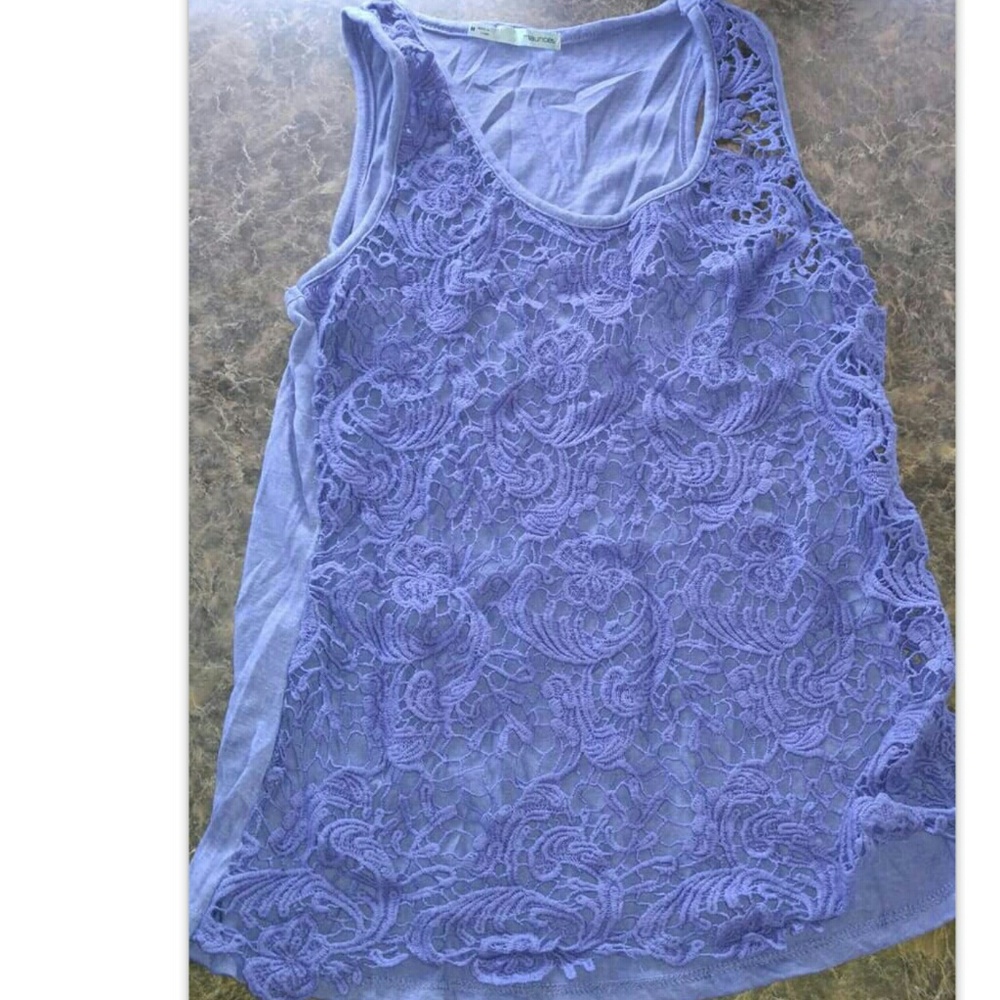 Medium floral cutout tank