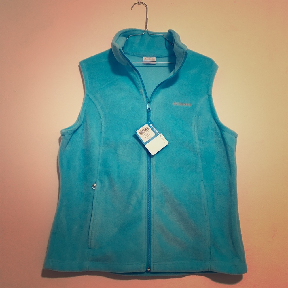 Columbia Bright Aqua Blue Vest