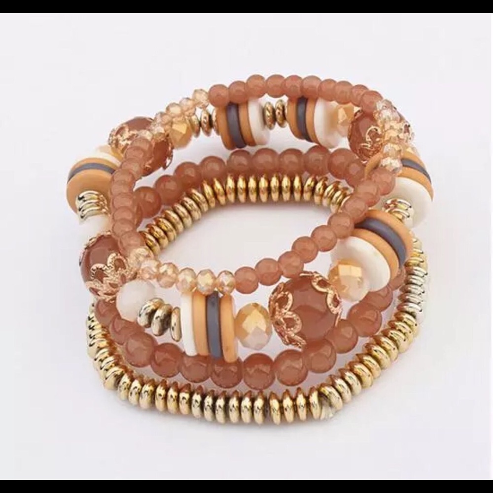 Bracelet Honey Color 4 Layers Accessory.
