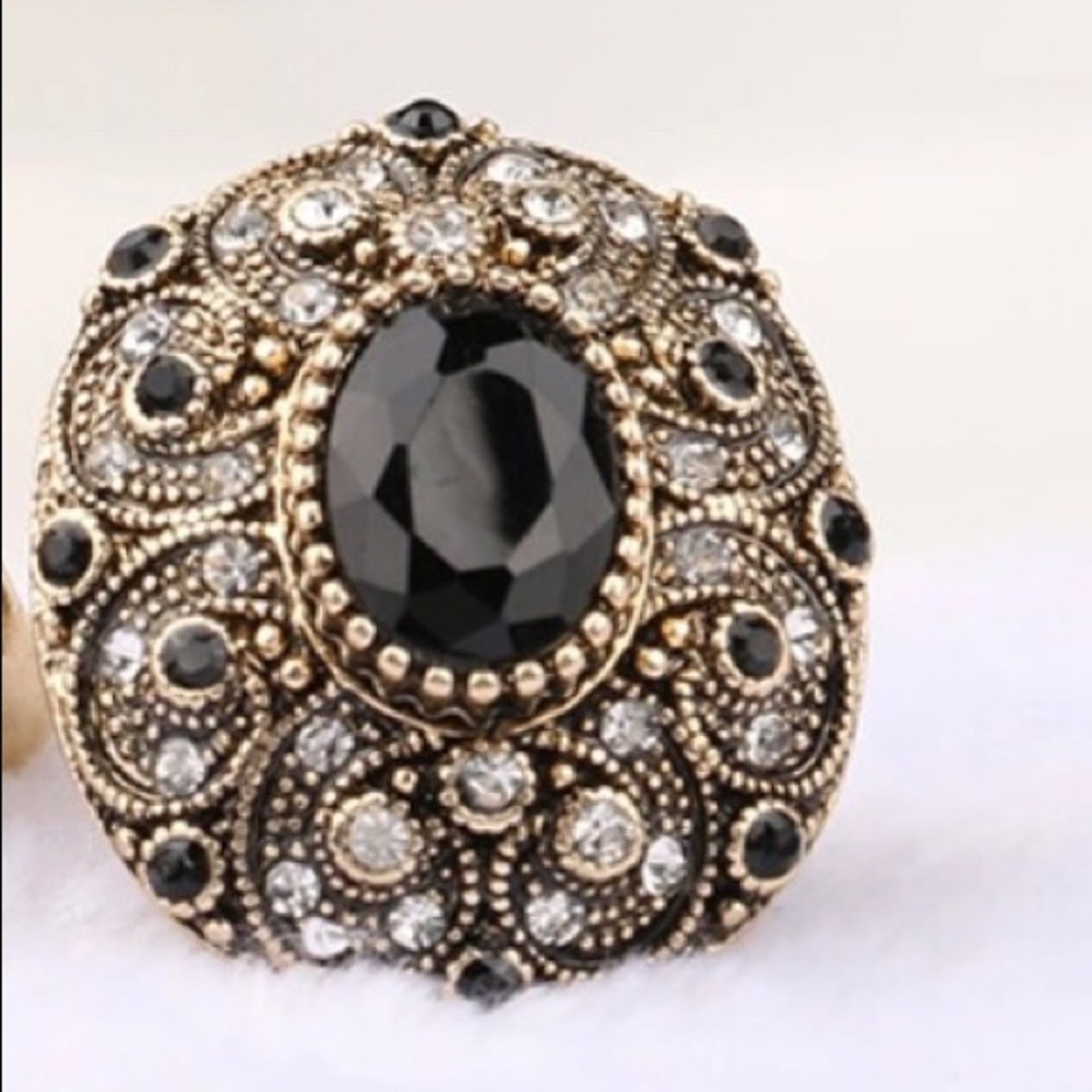 Turkish Style Vintage Ring Black.