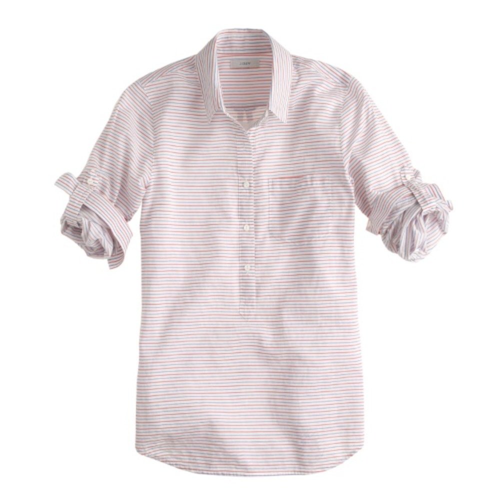 JCrew Red White and Blue popover. 🇺🇸