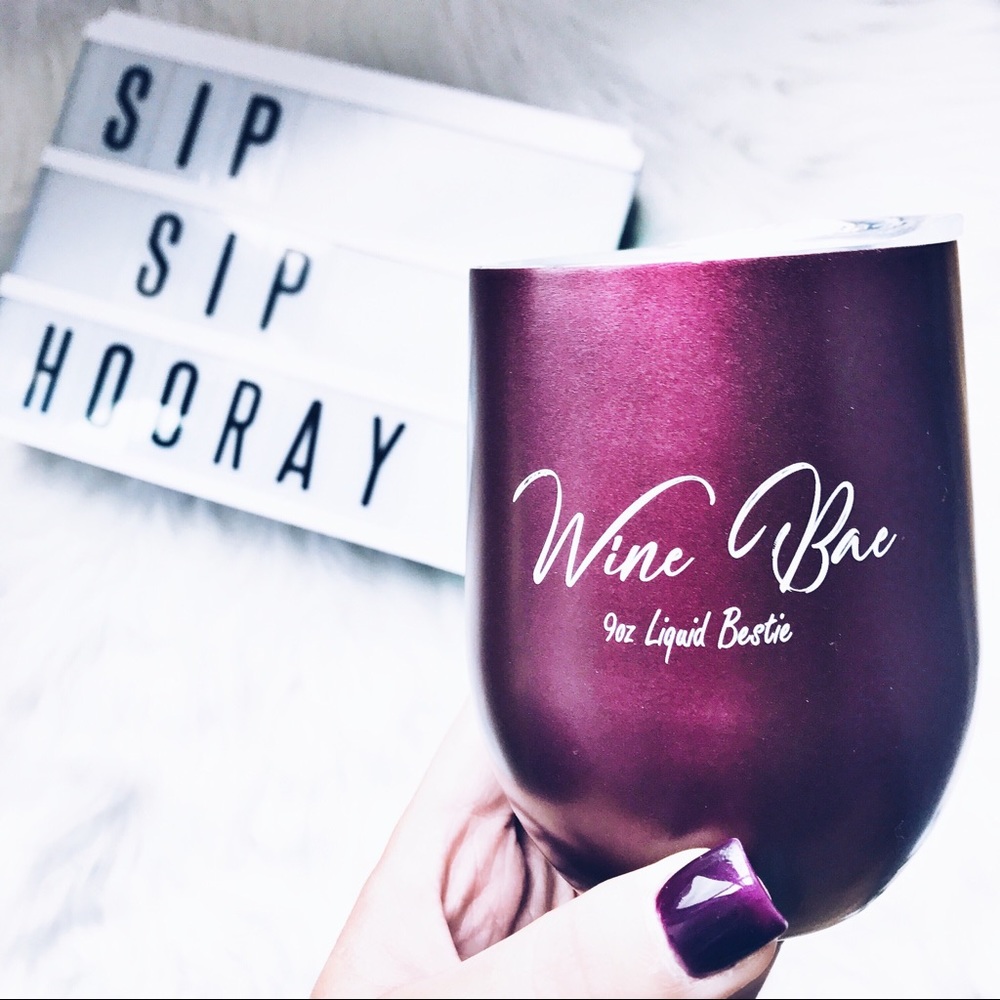 9 oz Insulated wine tumbler