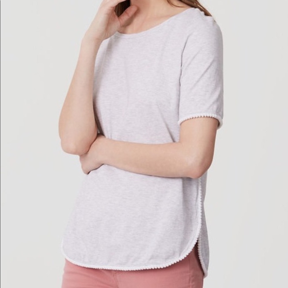 💥SALE💥 Loft striped Pom Pom tee
