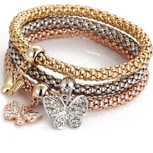 ❤LAST ONE!!❤Beautiful Butterfly Bracelet Trio❤