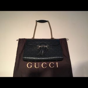 Gucci Black Leather Handbag
