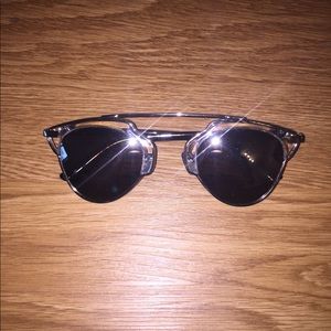 Real mirrored sunglasses
