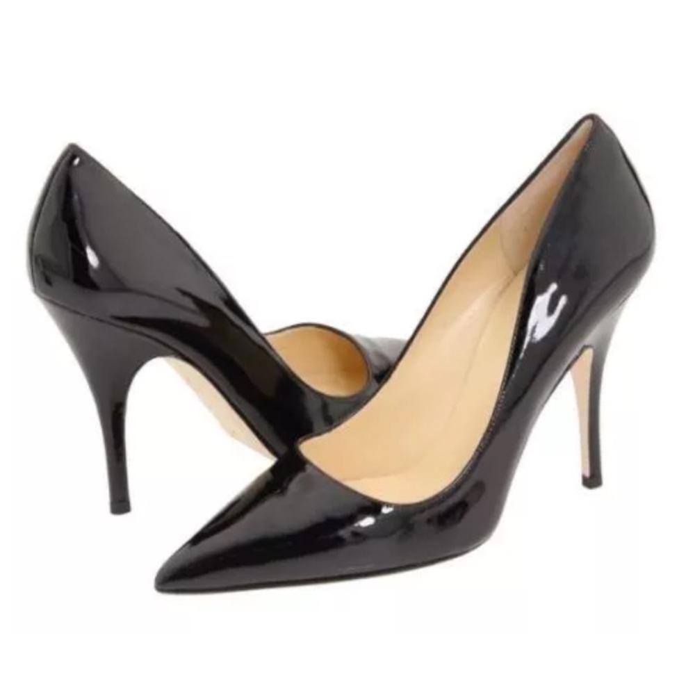 Kate Spade Licorice Black Patent Pump Heels Sexy