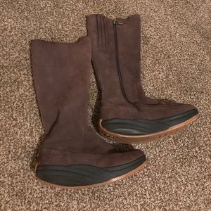 MBT Tambo Brown Suede Leather Boots US 8.5 EU39