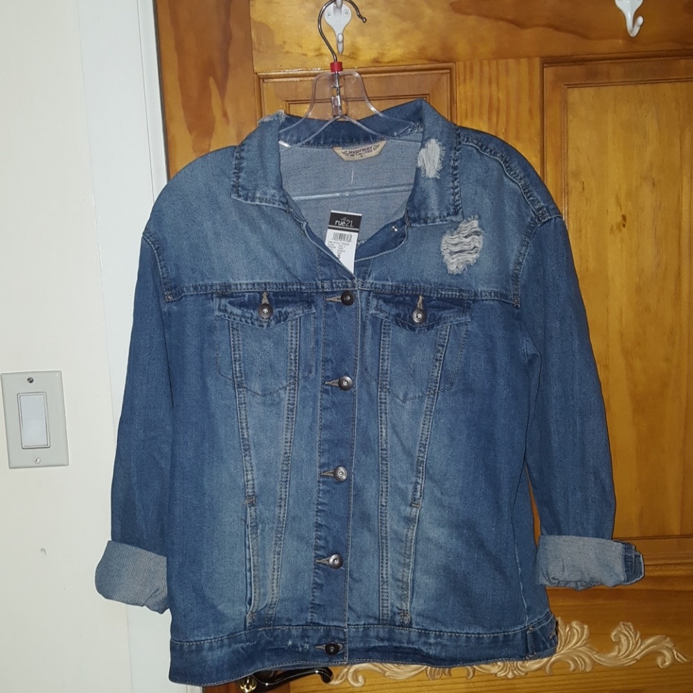 distressed Jean jacket