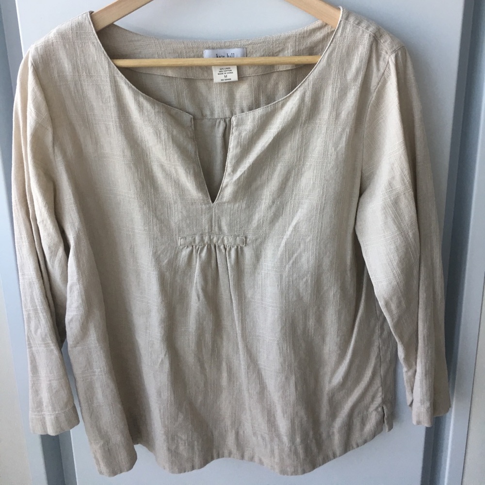 Kate Hill Linen Top