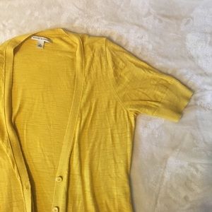 Yellow Banana Republic yellow long cardigan