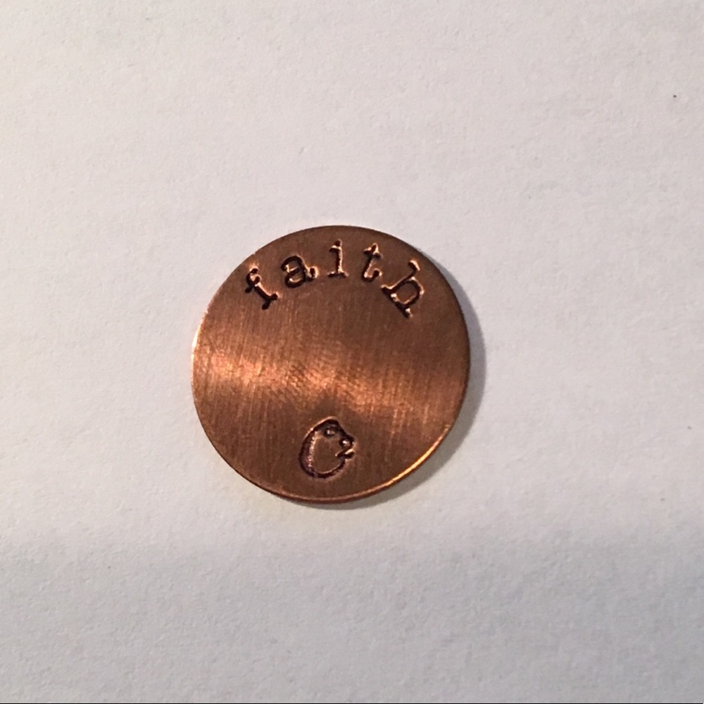 Authentic Origami Owl Rose Gold Faith Medium Plate