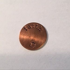 Authentic Origami Owl Rose Gold Faith Medium Plate