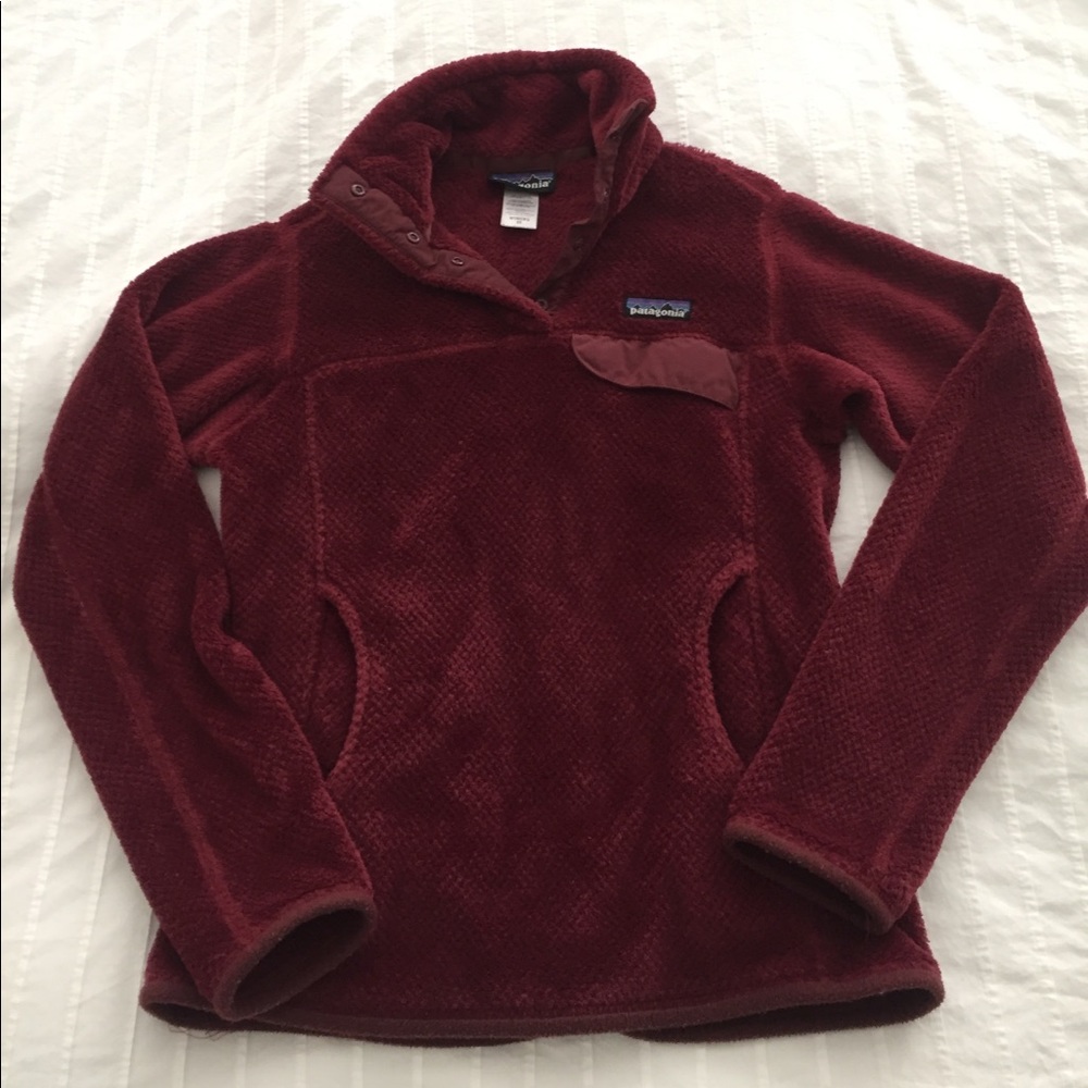 Patagonia Maroon Fleece Pullover