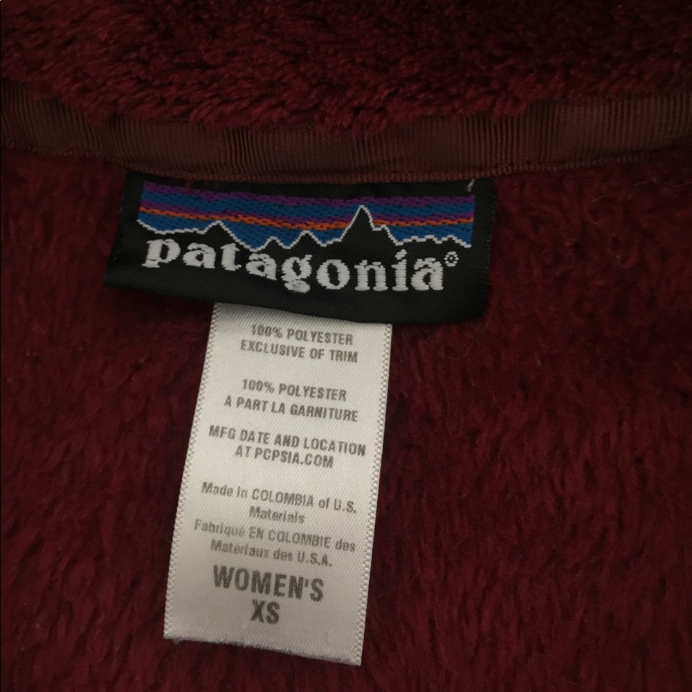 Patagonia Maroon Fleece Pullover - Picture 3 of 6