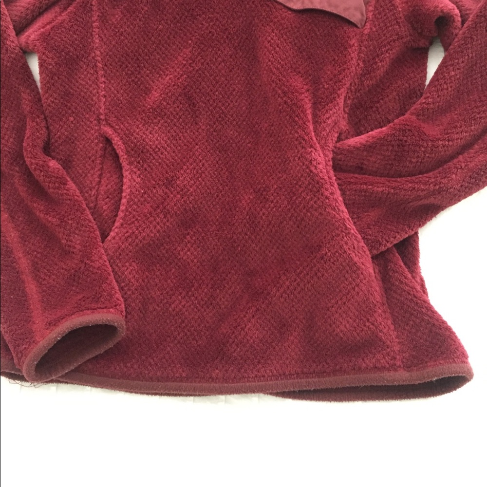 Patagonia Maroon Fleece Pullover - Picture 4 of 6