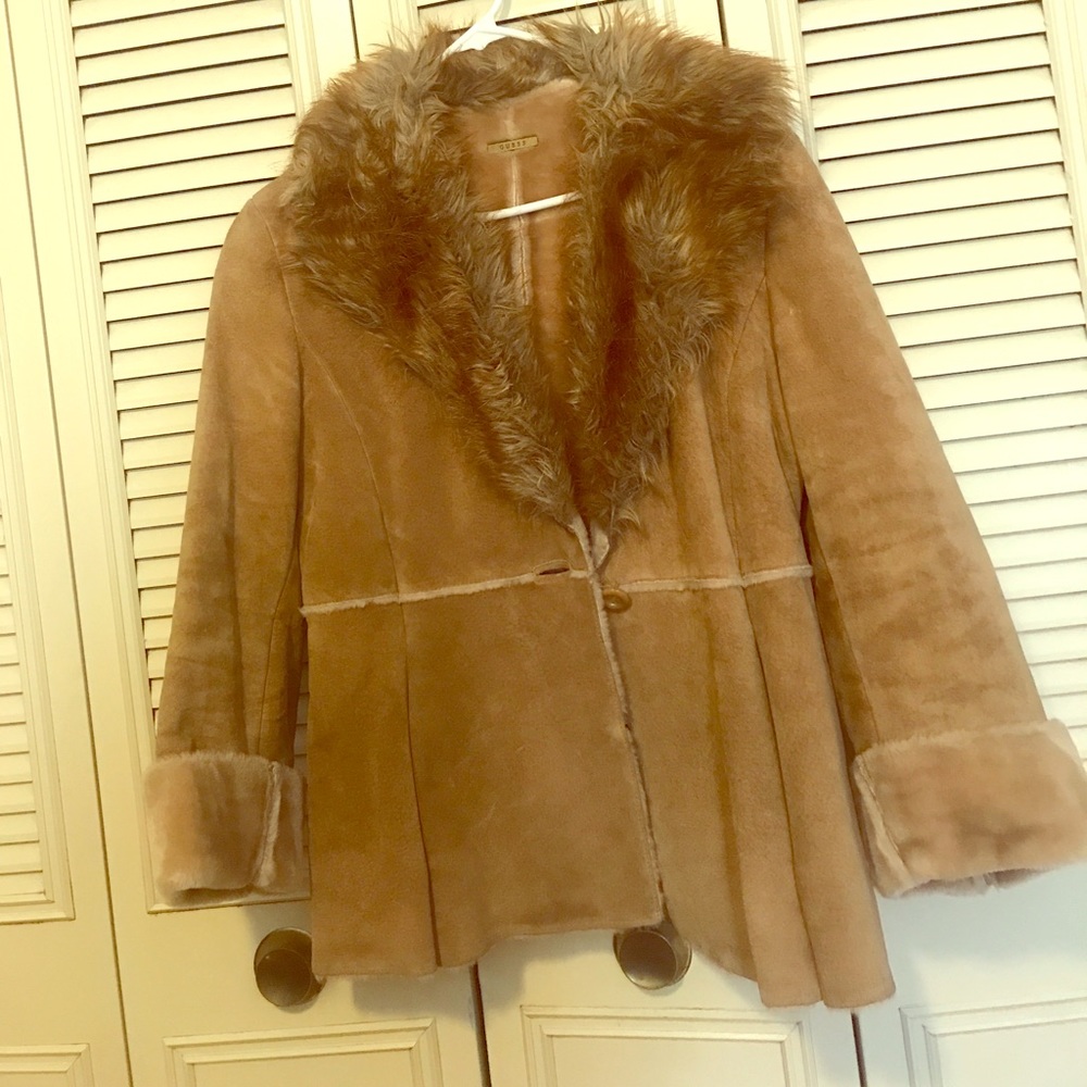 Genuine suede leather jacket