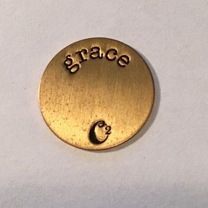 Authentic Origami Owl Gold Grace Medium Plate