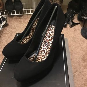 Black platform heels Black platform heels