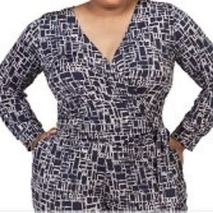 PIXEL PRINT WRAPPED JUMP