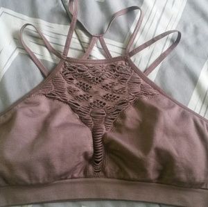 VS Dark Iron Seamless Cutout Bralette