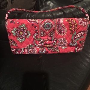 Cute pink Vera Bradley purse , paisley print.