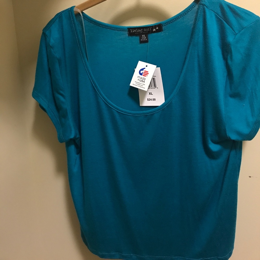 Aqua blueish shirt