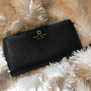 Kate Spade Black Leather Wallet