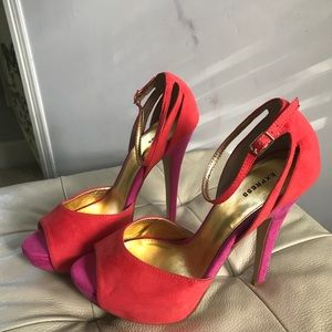 Express orange and pink