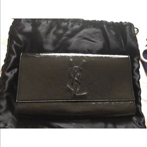 Authentic Yves Saint Laurent YSL Black Clutch