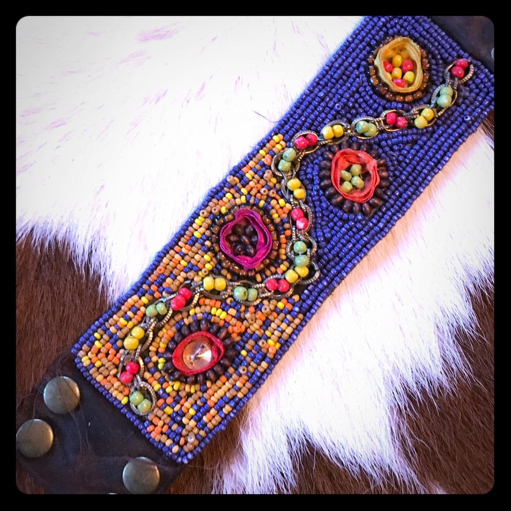 Custom Beaded Cuff